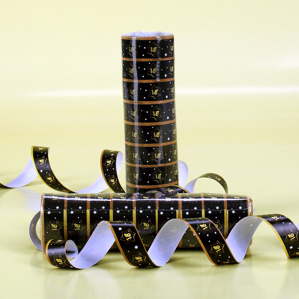 Luftschlangen zum 18. Geburtstag