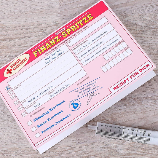 Geburtstagskarte Finanzspritze