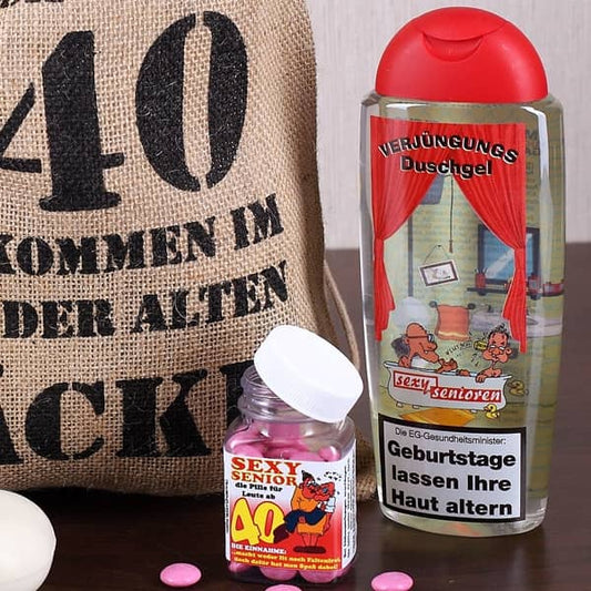 Duschgel und Pillen