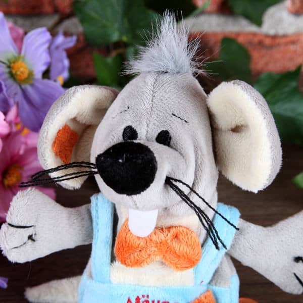 Kleine Plüschmaus als Geldgeschenk