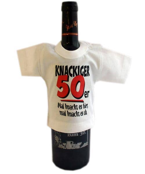 Mini- Shirt für Flaschen *Knackiger 50er*