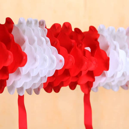 Papiergirlande Verkehrsschild 60