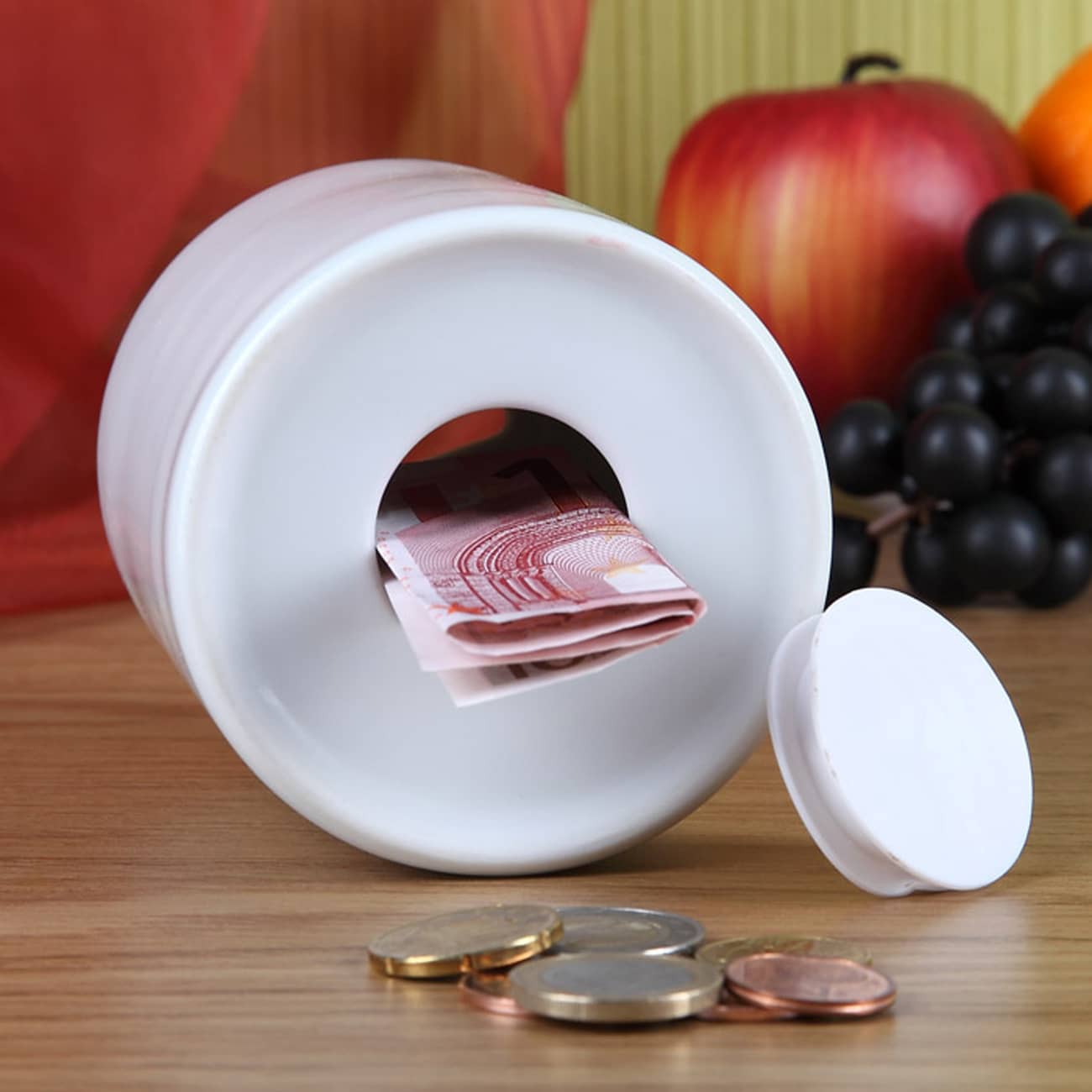 Keramik-Spardose unten