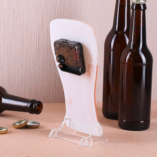 Rückansicht Acryluhr Kein Bier vor Vier