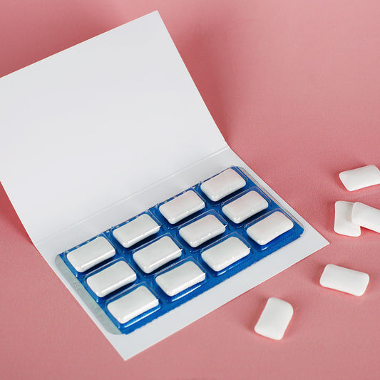 12 Kaugummi Dragees mit Pfefferminz Geschmack