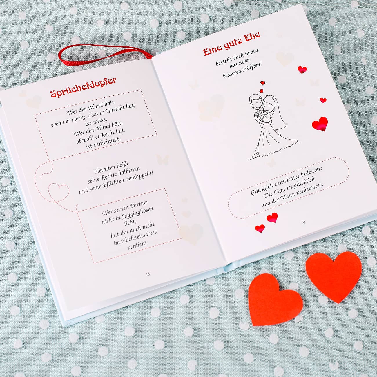 und lustigen Sprüchen