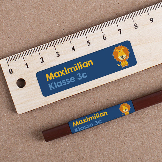 Schul-Aufkleber mit Löwe