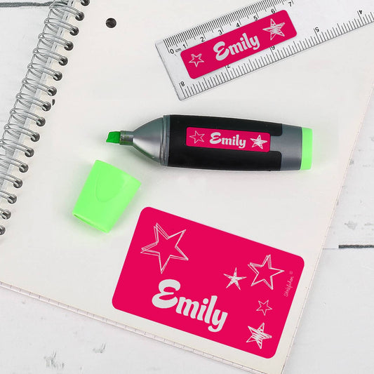 Namensaufkleber in 3 verschiedenen Größen