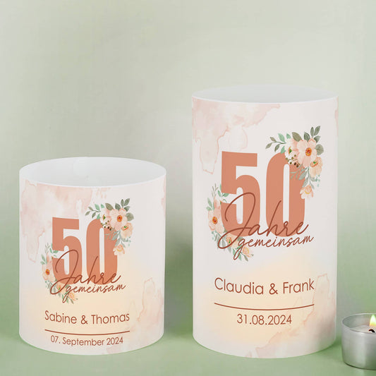 Tischdeko Goldhochzeit