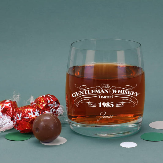 Bedrucktes Whiskeyglas mit Ihren Wunschangaben gestaltet