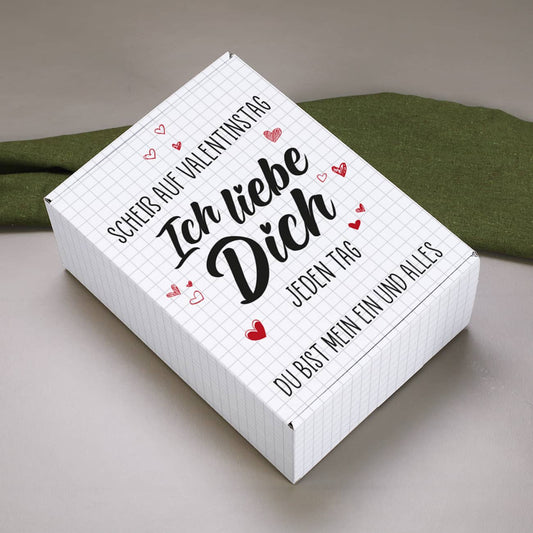 Bedruckte Geschenkbox zum Valentinstag