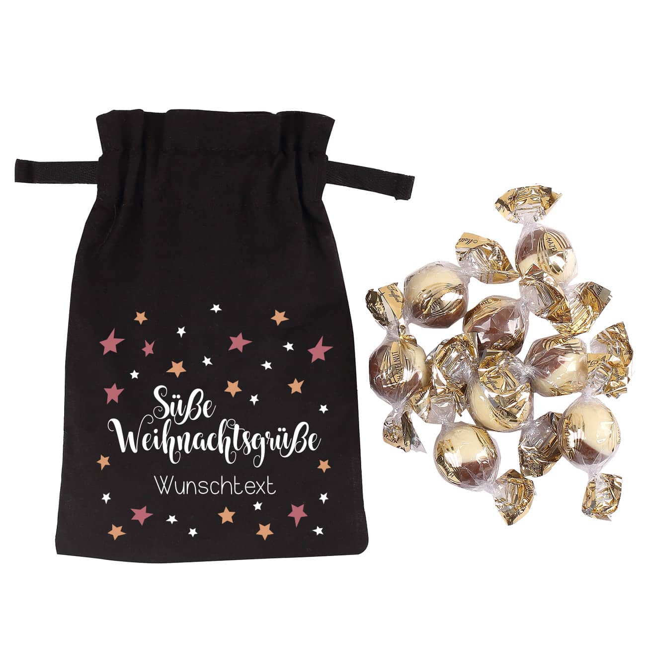 Geschenksack mit Wunschtext Aufdruck