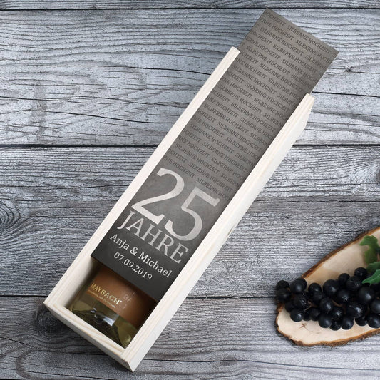 Holzbox mit Schiebedeckel