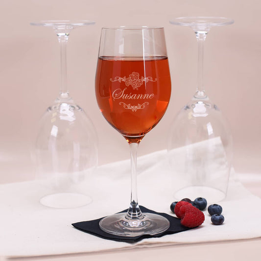 Weinset zum 60. Geburtstag mit graviertem Weinglas