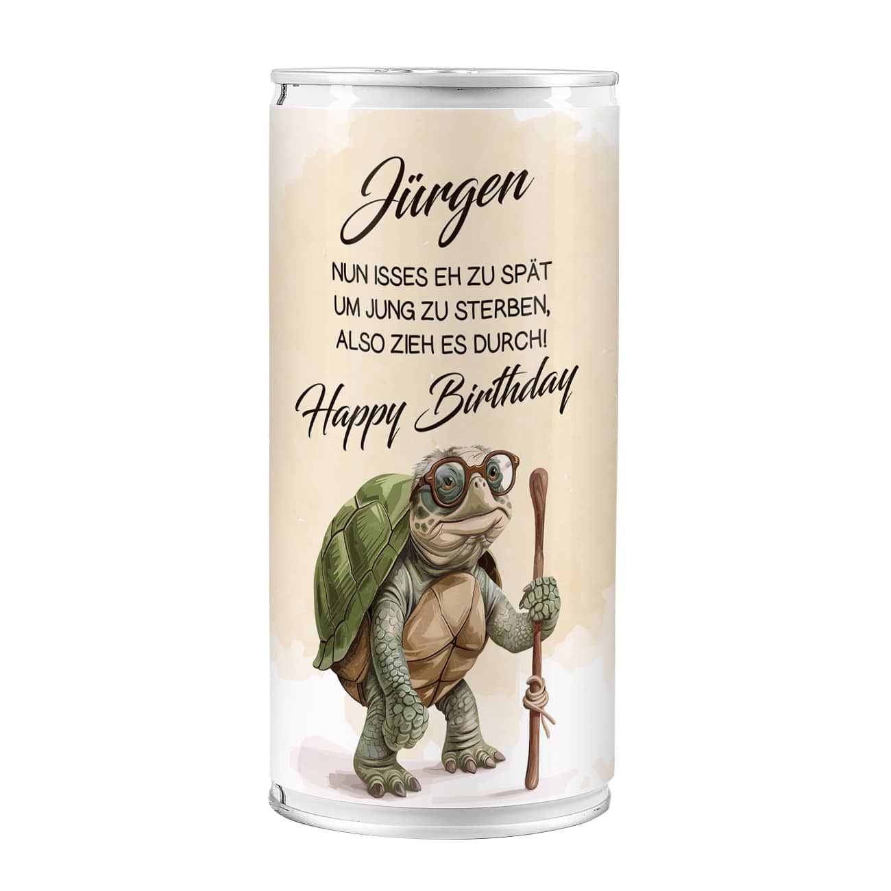 1 Liter Bierdose mit lustigem Aufdruck zum Geburtstag