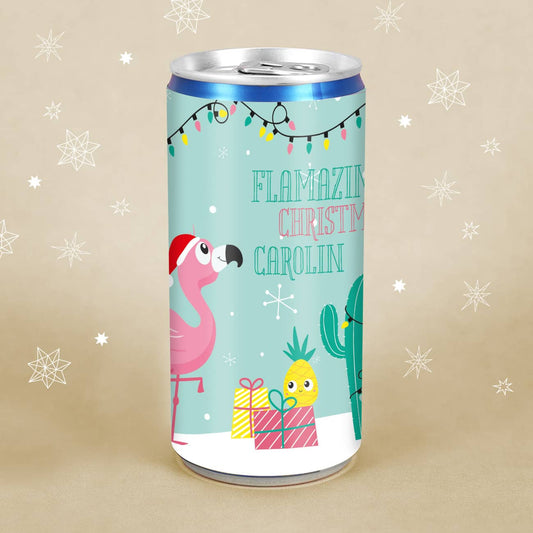 Seccodose mit Flamingo und Name