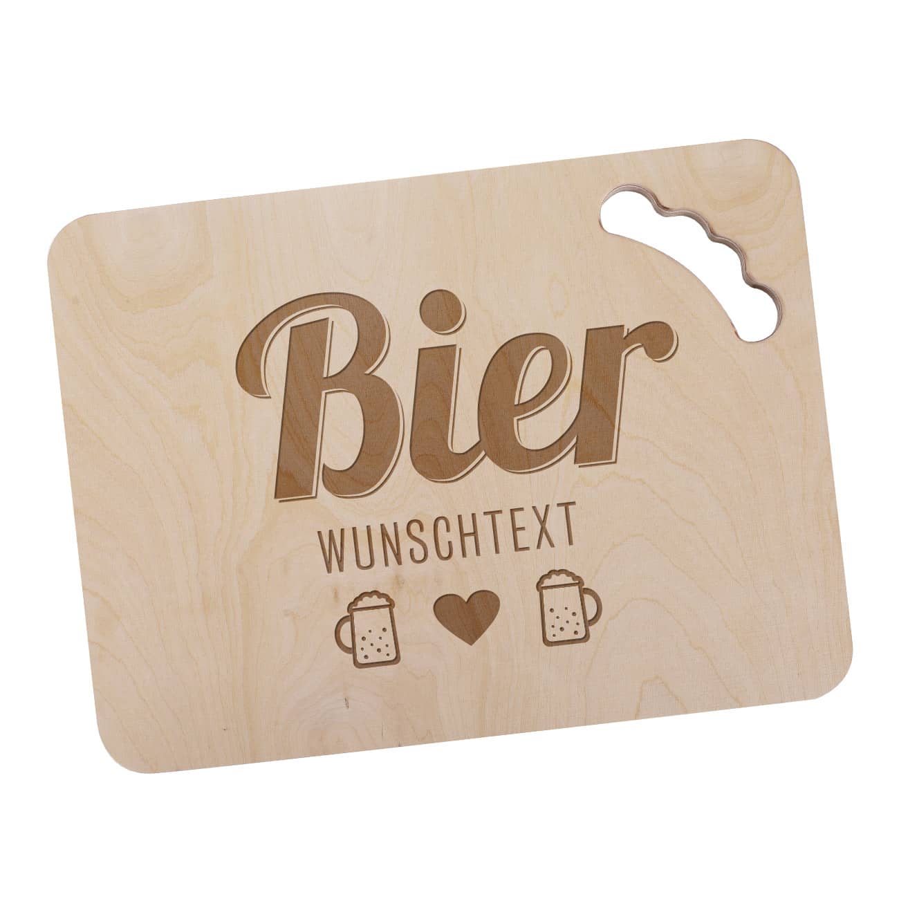 Bierkastendeckel aus Holz mit Wunsch-Gravur als Sitzmöglichkeit