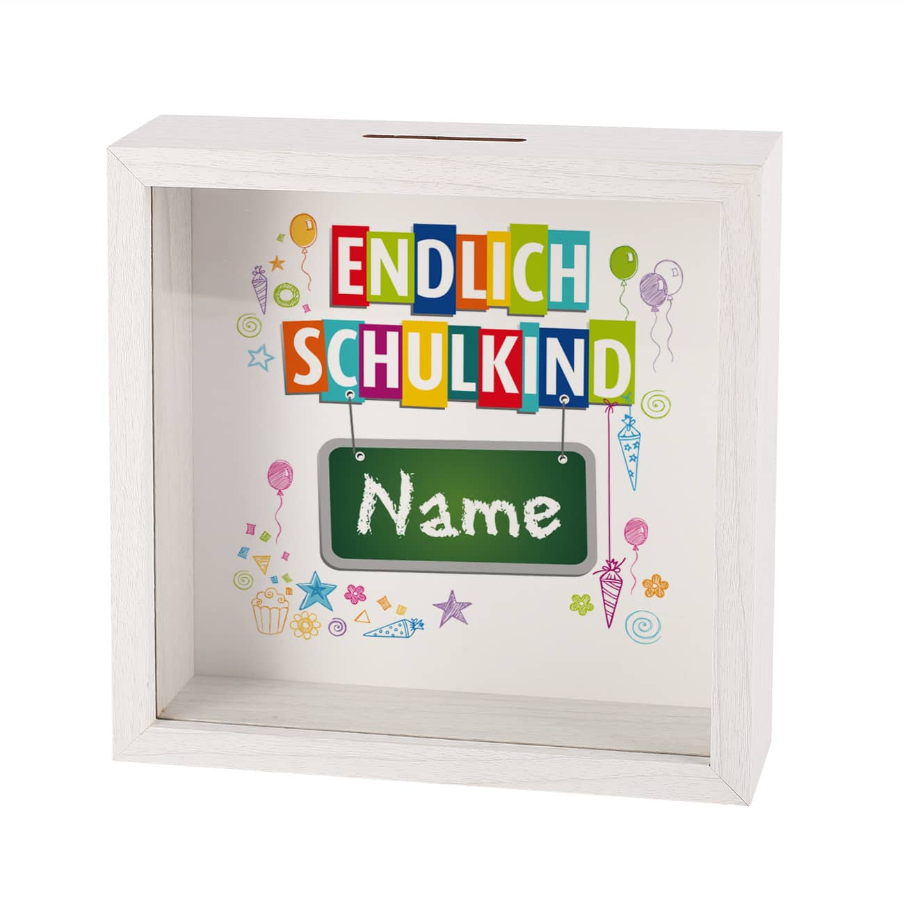 Mit persönlichem Namensaufdruck