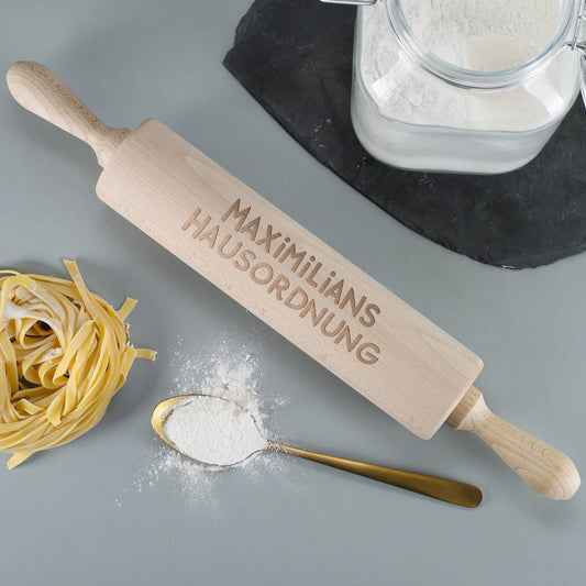 Teigroller als nützliches Küchenaccessoire mit persönlicher Namensgravur