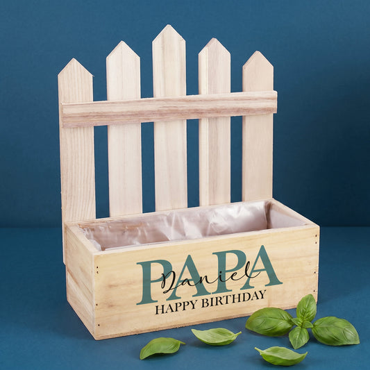 Bedruckter Pflanzkorb für Papa zum Vatertag