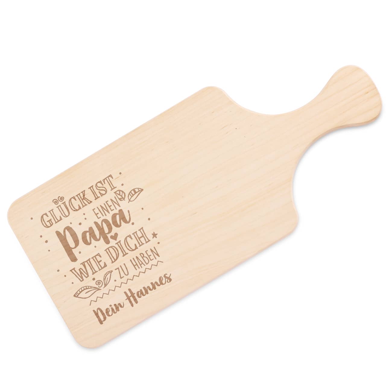 Glück ist, einen Papa wie dich zu haben - graviertes Holzbrettchen
