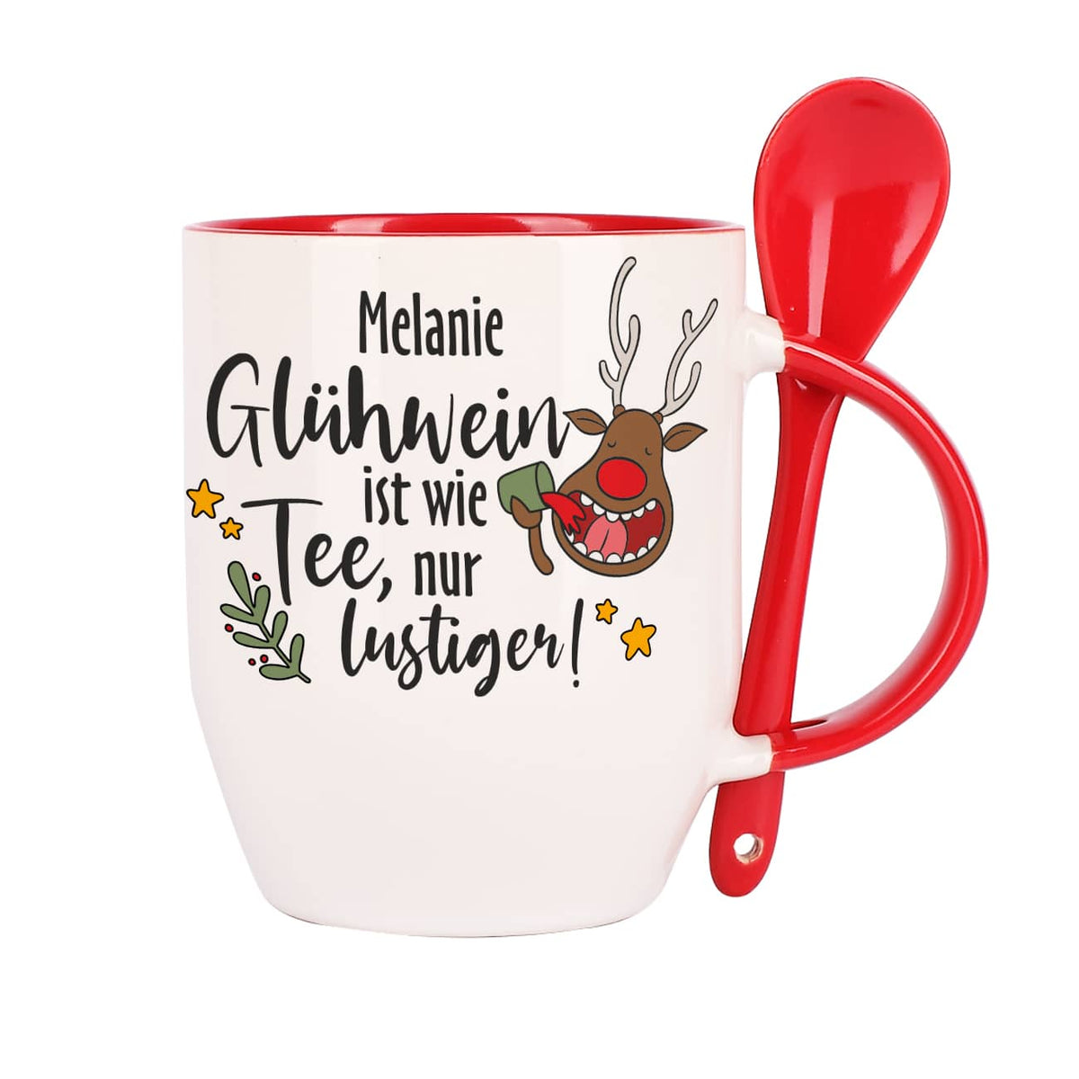 Mit Name nach Wunsch personalisiert