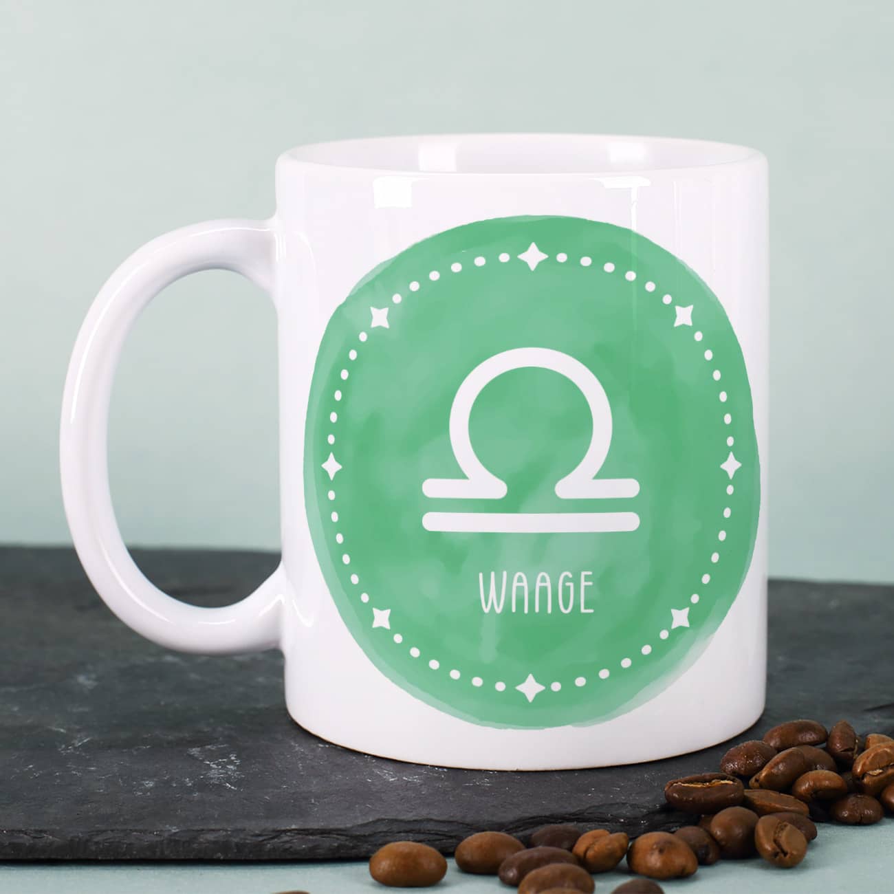 Tasse mit persönlichem Sternzeichen-Druck