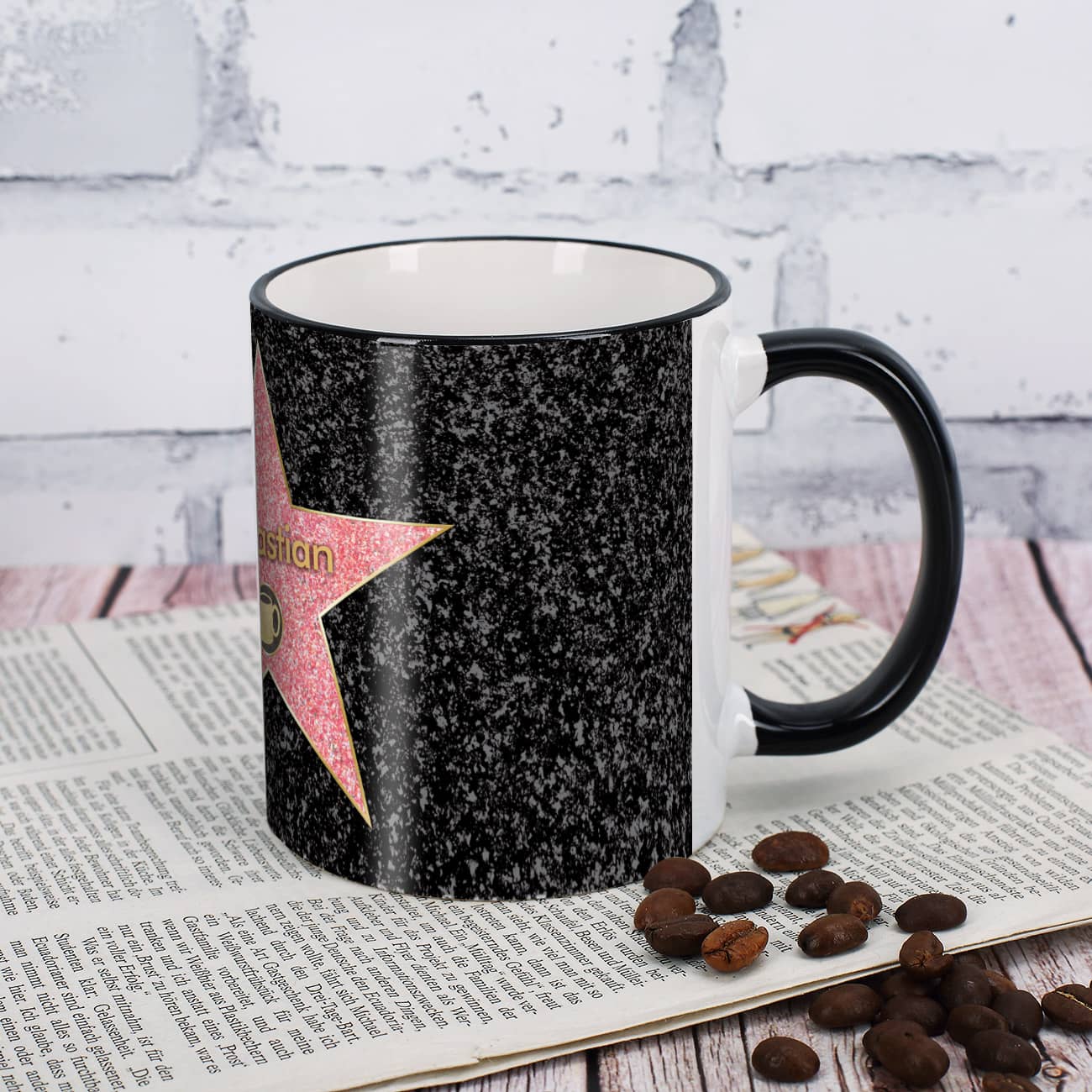 Kaffeebecher mit Aufdruck Walk Of Fame