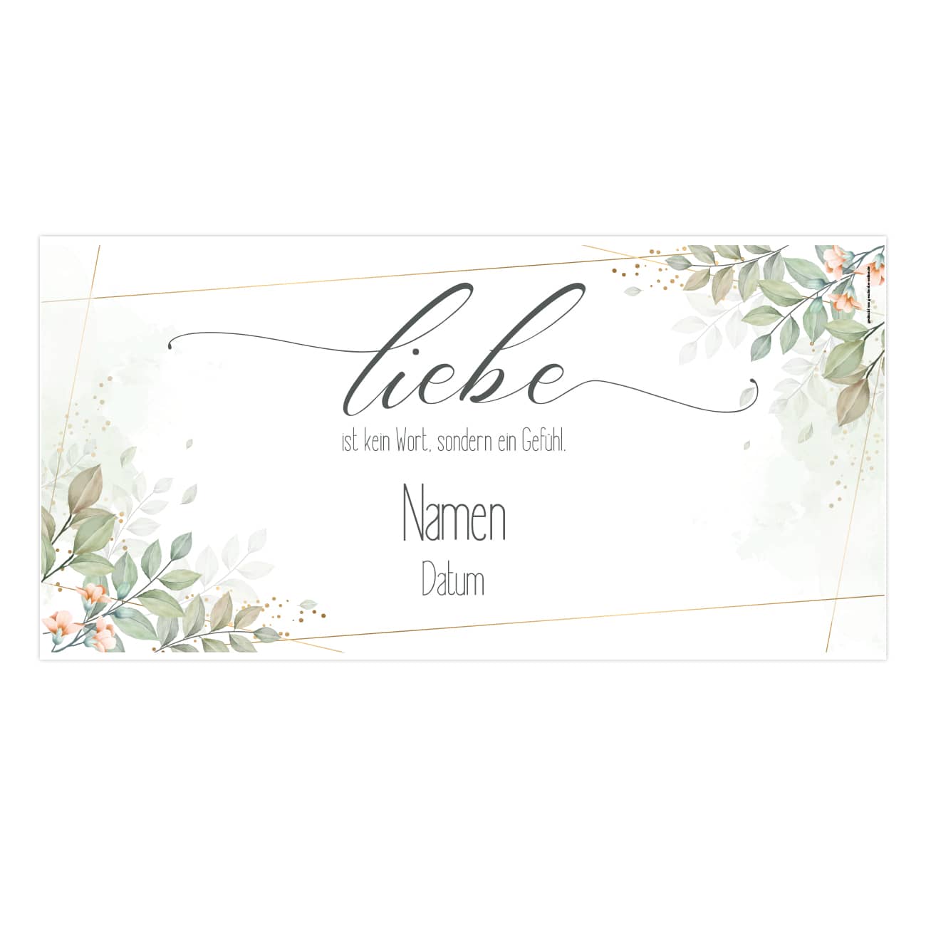 Hochzeitsbanner Liebe - aus Kunststoff oder Papier