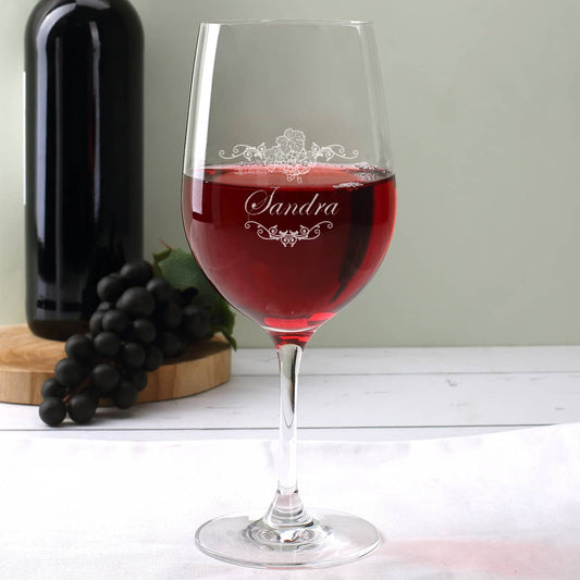 Leonardo Rotweinglas mit personalisierter Gravur