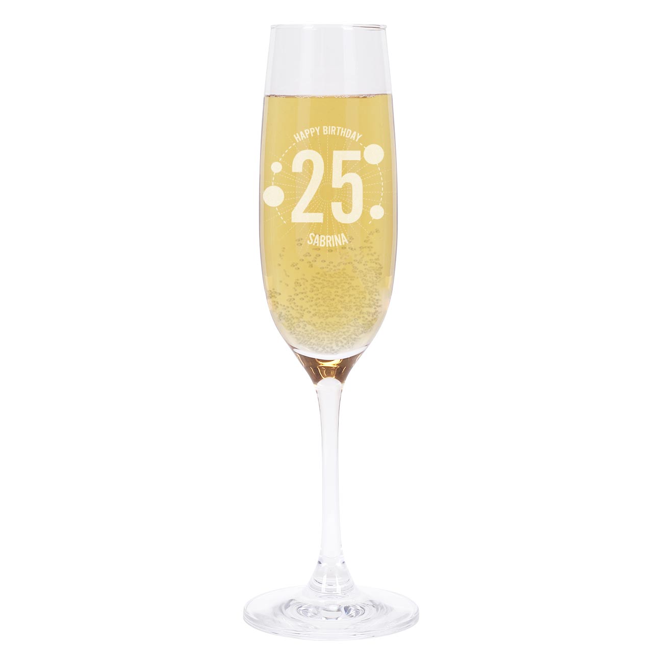 Sektglas von Leonardo zum Geburtstag mit Gravur