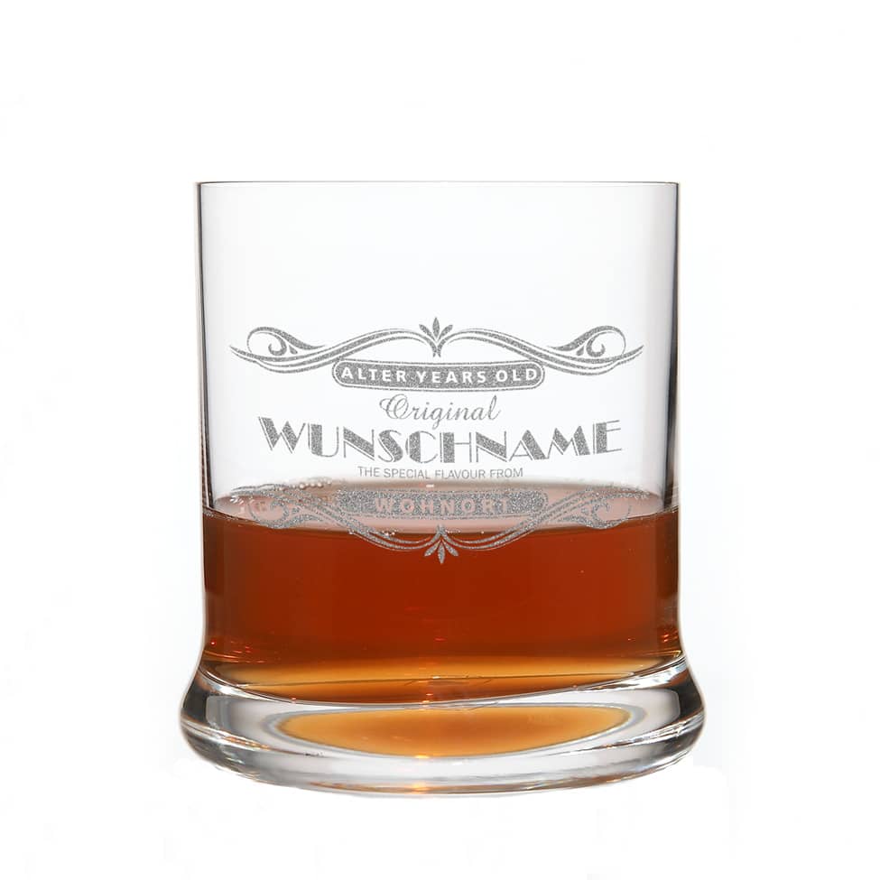 Whiskyglas mit Gravur