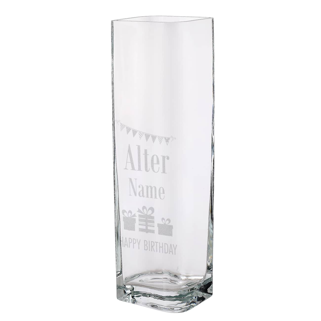 Vase mit Personalisierung zum Geburtstag