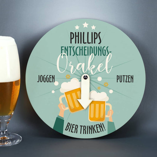 Lustige Bieruhr zur Entscheidungshilfe
