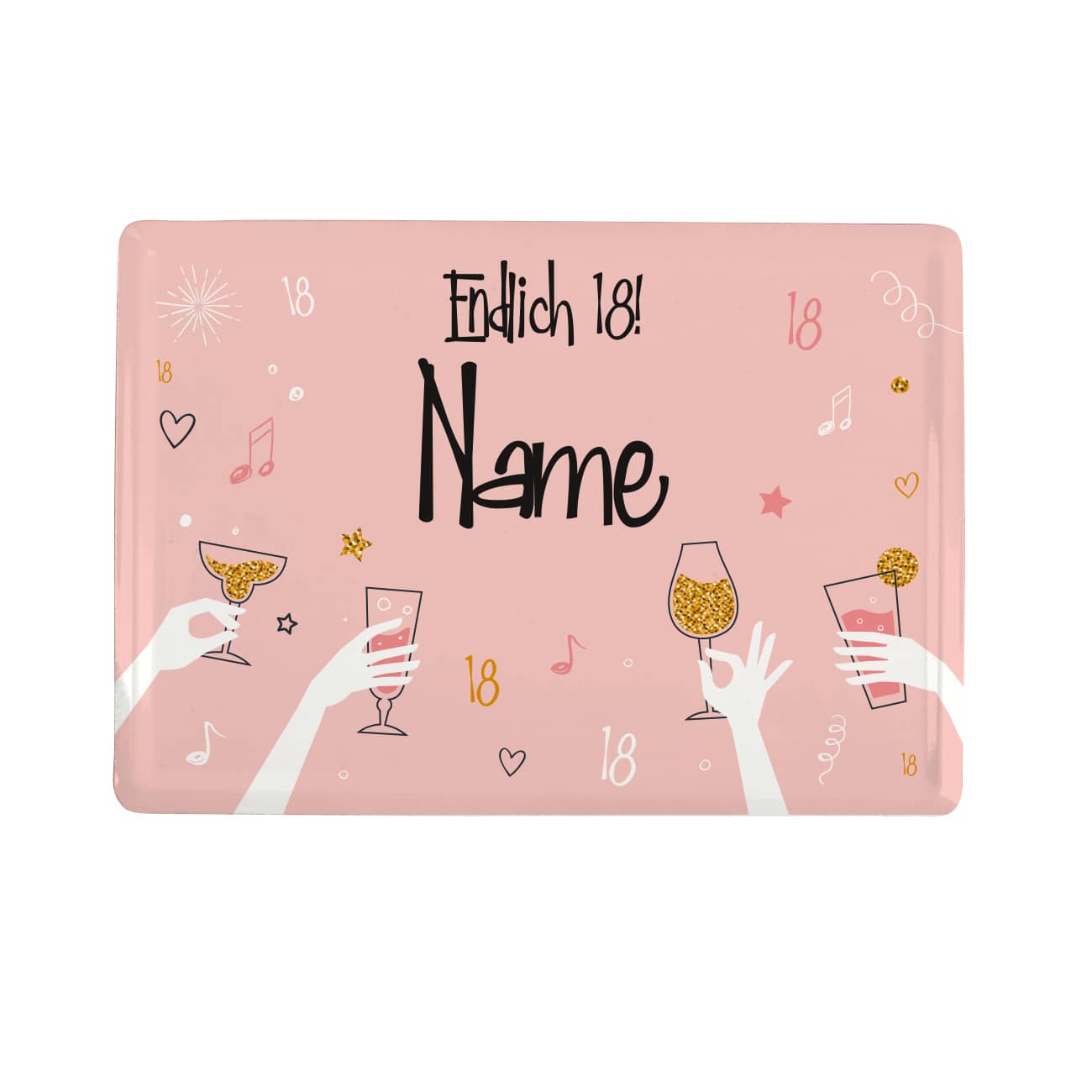 Vorderseite mit Namensaufdruck