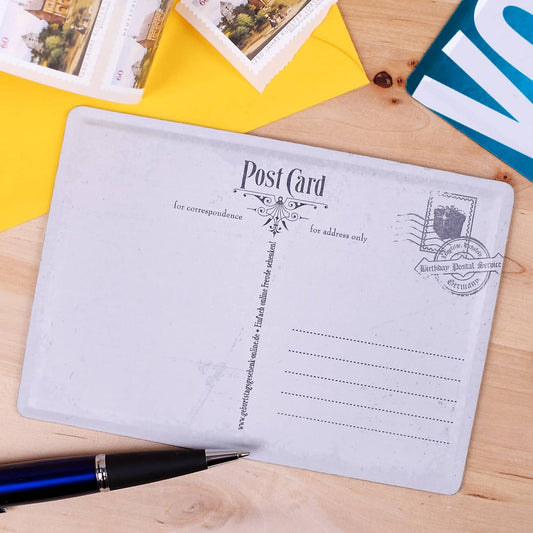 Rückseite zum selber Beschriften