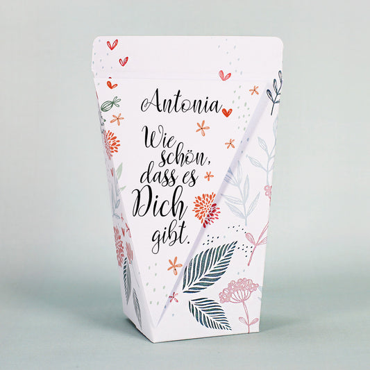 Geschenktüte als Dankeschön mit Name personalisiert