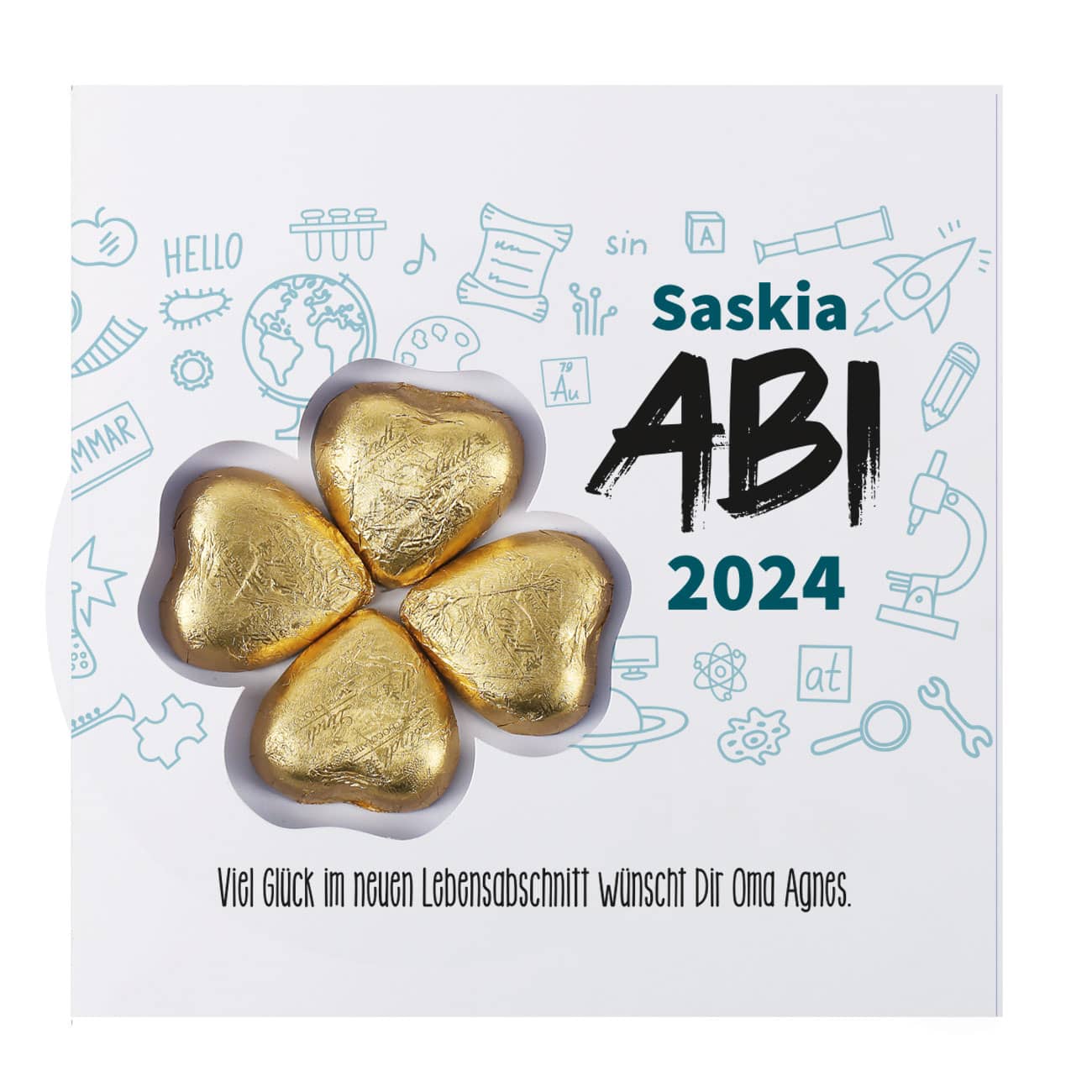 Glückwunschkarte zum Abitur