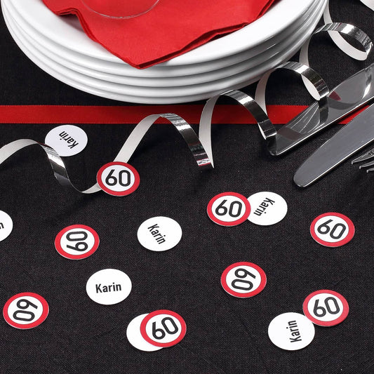 Konfetti zum 30. Geburtstag mit Namen