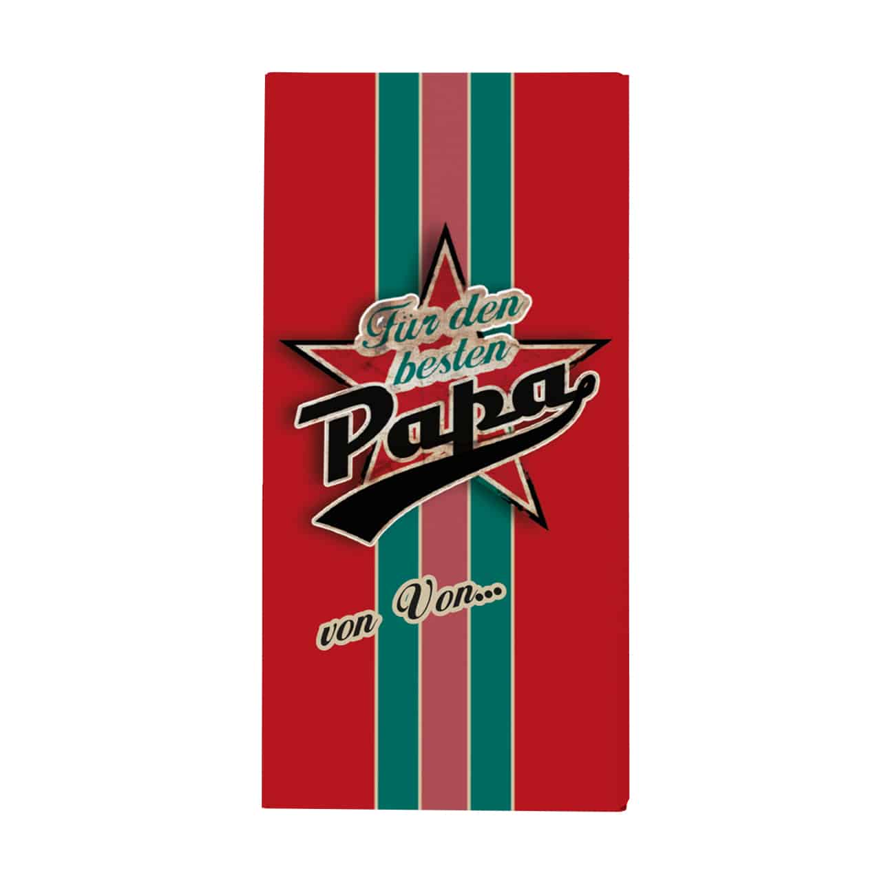 Schokolade - Für den besten Papa - mit Ihrem Wunschaufdruck