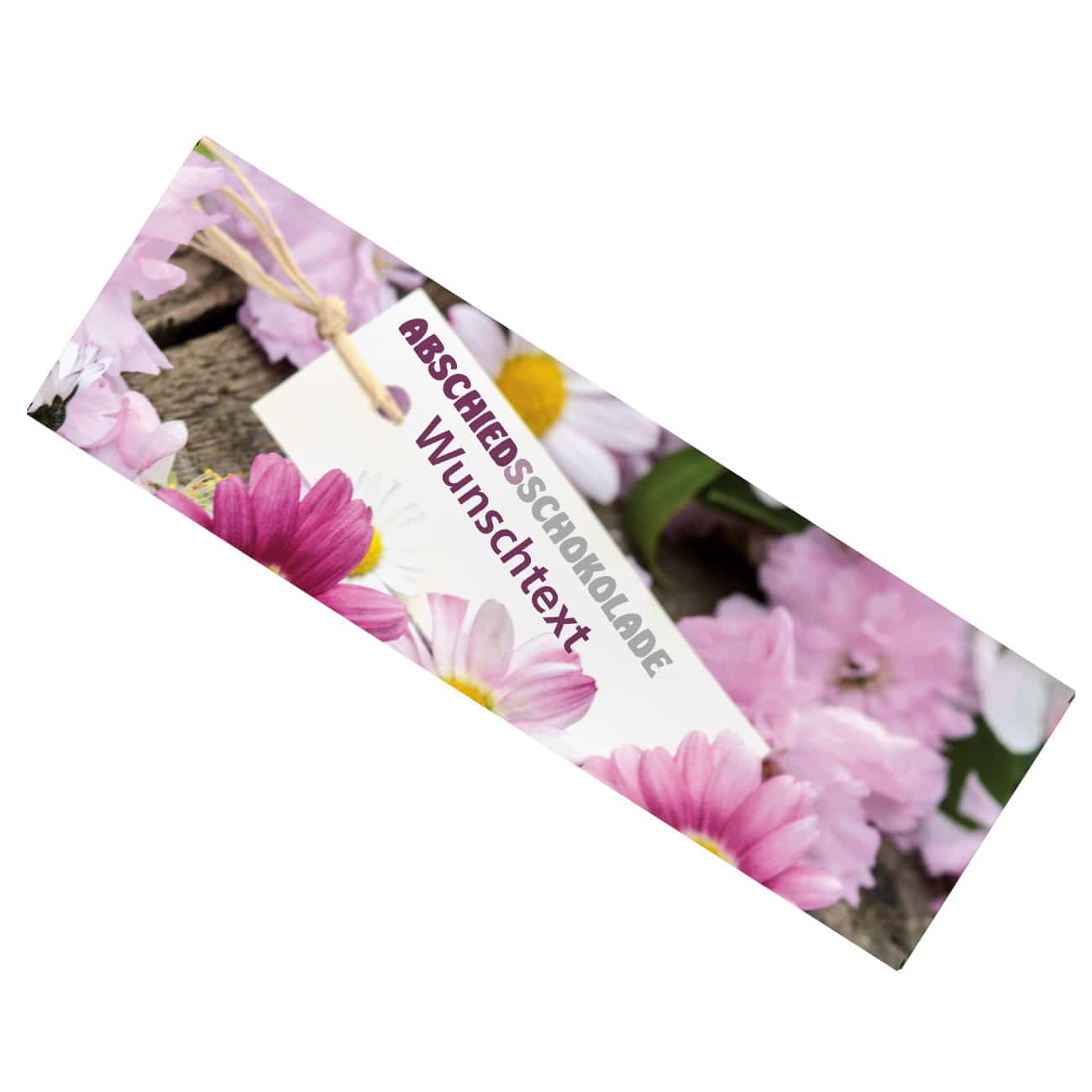 XL Abschiedsschokolade mit Wuschtext