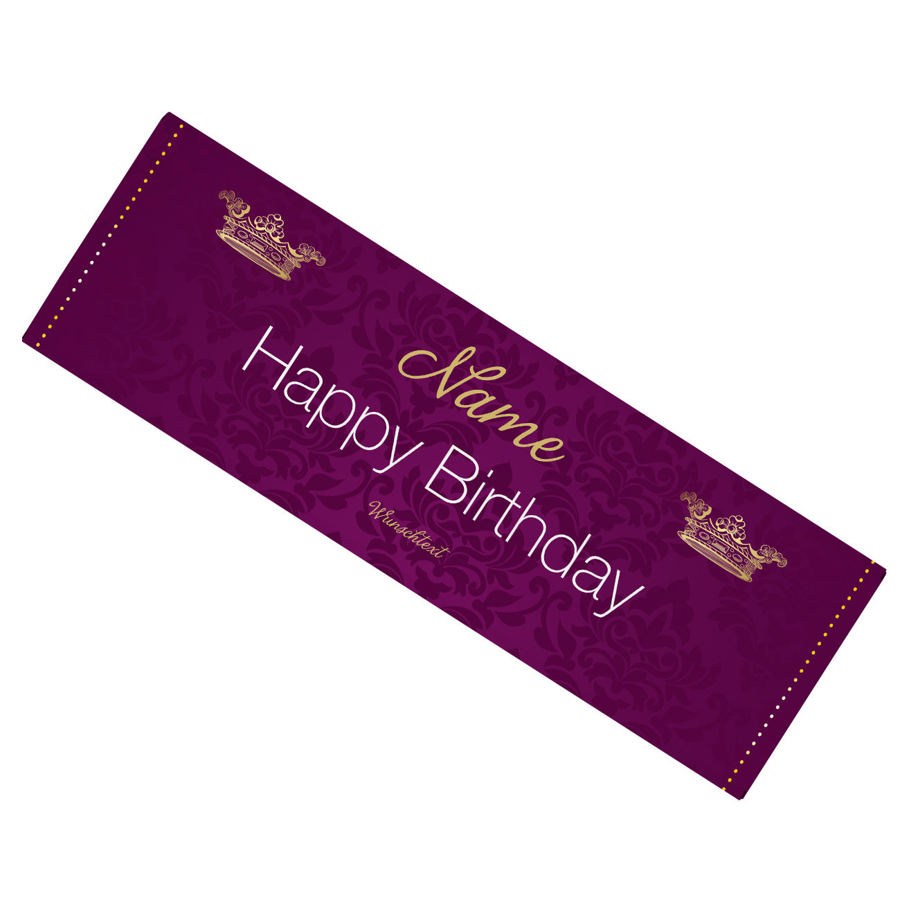 Happy Birthday Schokolade mit Namen und Wunschtext