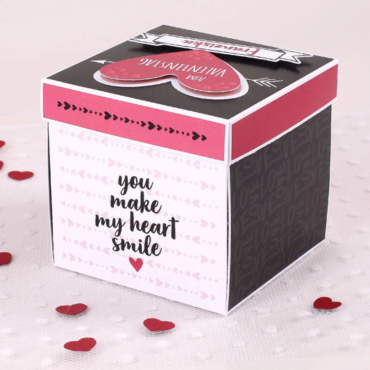 Überraschungsbox für Gutscheine und romantische Wünsche