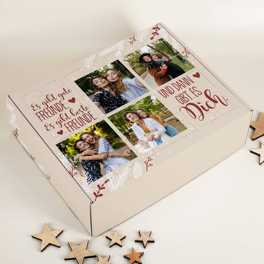 Adventskalender mit 4 Fotos Ihrer Wahl personalisiert