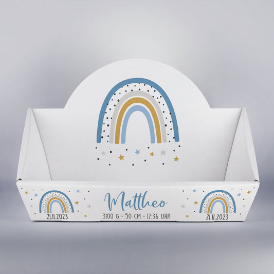 Geschenkkorb Regenbogen zur Geburt