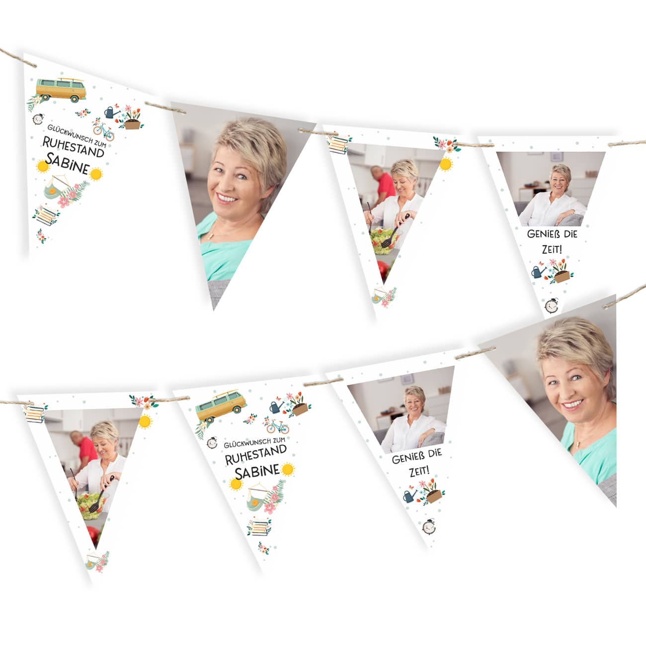 Foto Girlande zum Ruhestand