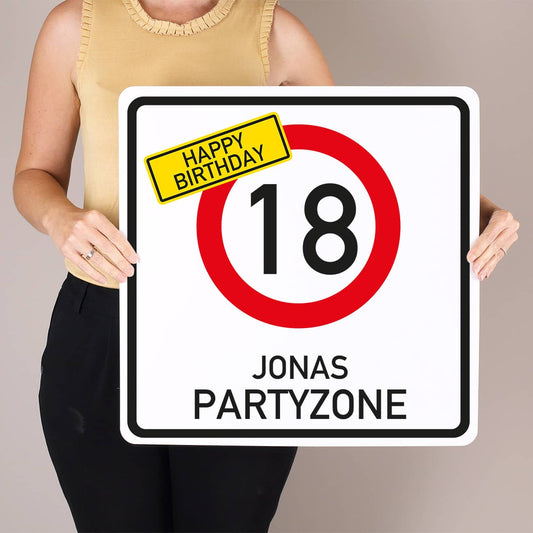 PVC Schild Geburtstagsdekoration