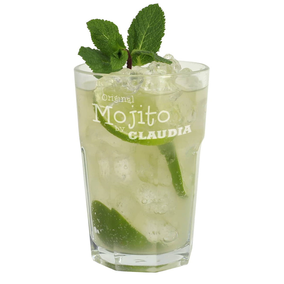 Cocktailglas mit Wunschgravur für Mojito