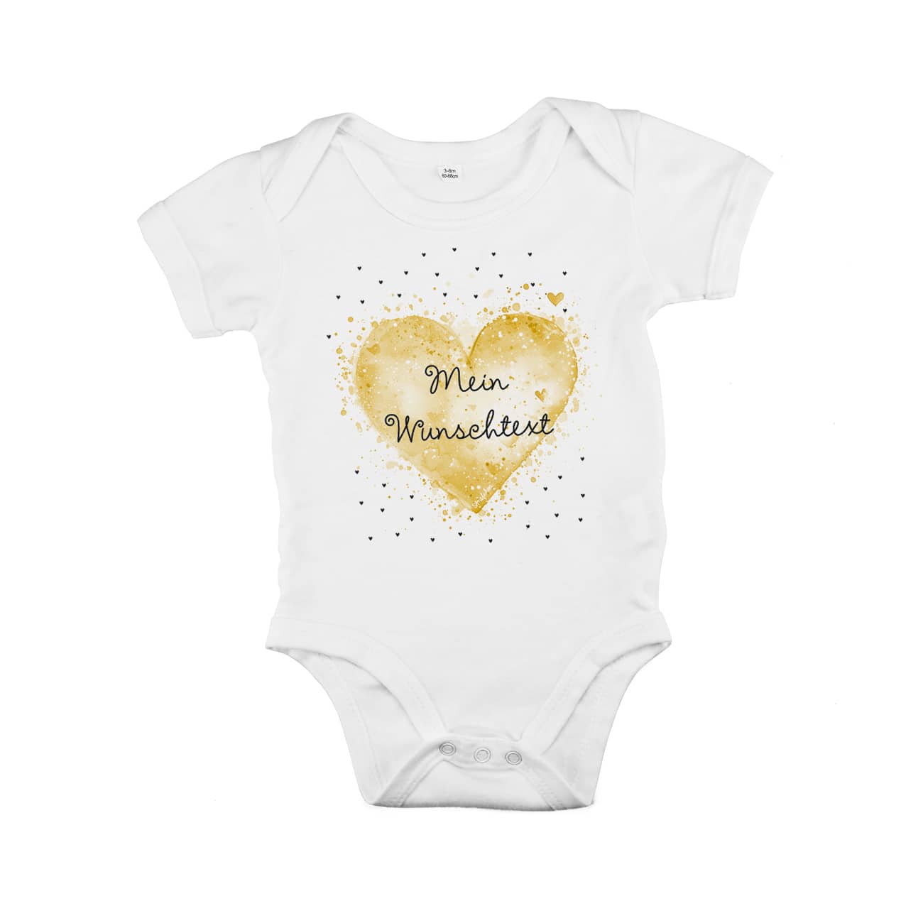 Babybody zum selbst gestalten mit Ihrem Wunschtext, 3 Größen auswählbar