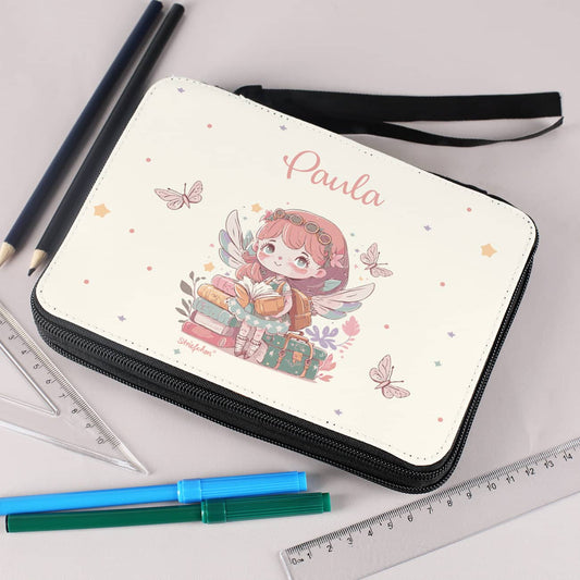 Gefüllte Federmappe für die kleinen Feenfans mit Name personalisiert